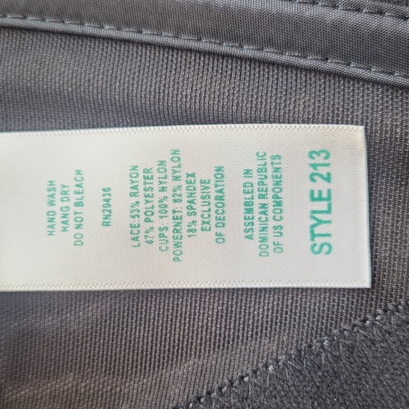 Carnival Black Lace Corset Strapless Bra, 32B - Picture 9 of 11